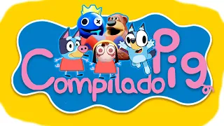 20 MINUTOS de Tente Não Rir IMPOSSÍVEL!!!🤣 Com Beppa Pig e Bluey da Zueira!!