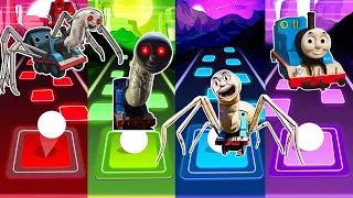 💥💥💥 SPIDER THOMAS 🆚 THOMAS TRAIN EXE 🆚 EVIL THOMAS TRAIN 🆚 THOMAS THE TRAIN ❗ Tiles Hop Edm Rush