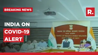 Health Minister Mansukh Mandaviya holds a review meeting on COVID-19 situation