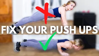 HOW TO DO A PUSH UP WHEN YOU CAN’T | benefits of push ups everyday + common push ups mistakes