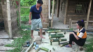 Vietnamese Couple Make Bamboo Table & Chair - How To Make Bamboo Furniture
