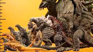 GODZILLA Size Comparison S.H.MonsterArts