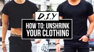 HOW TO: UNSHRINK YOUR CLOTHES (EASY) | DIY TUTORIAL | JAIRWOO