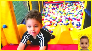 Indoor Playground family fun for kids with Ethan and Callum