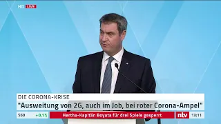 Corona LIVE: Bayerns Ministerpräsident Söder verkündet neue Regeln