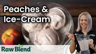 How to make a Peaches & Ice-Cream in a Vitamix Blender! | Recipe Video
