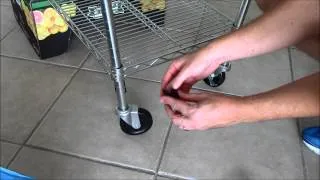 Wire Shelving Rack Assembly