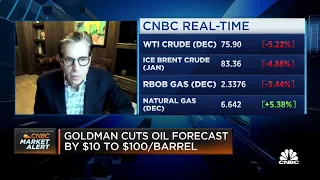 Goldman cuts oil forecast by $10 to $100 a barrel