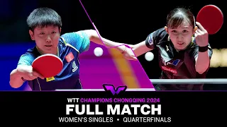 FULL MATCH | SUN Yingsha vs Hina HAYATA | WS QF | #WTTChongqing 2024