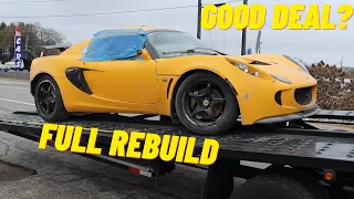 Rebuilding a Salvage 2006 Lotus Exige in 19 Mins or Less