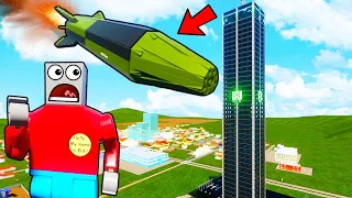 РАКЕТА ФАУ-2 ПРОТИВ НЕБОСКРЕБА! ВЫЖИВАНИЕ В НЕБОСКРЕБЕ В BRICK RIGS! ЛЕГО АВИАКАТАСТРОФЫ В БРИК РИГС