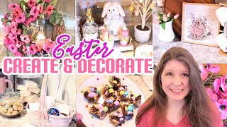 🐰EASTER COFFEE/COCOA BAR & DIY WREATH| SPRING DECORATE WITH ME| EASTER DECOR IDEAS