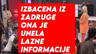 UNOSILA LAZNE INFORMACIJE U ZADRUGU - Izbacena iz Zadruge NAPOKON progovorila