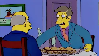 steamed hams but every noun is "hams" and every adjective is "steamed"