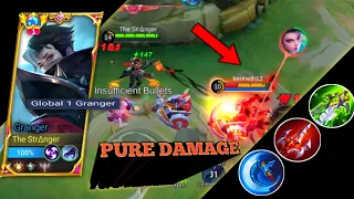 PURE DAMAGE GRANGER IS BACK GOT 19 KILLS IN SINGLE MATCH (Must Try) Top Global Granger Gameplay