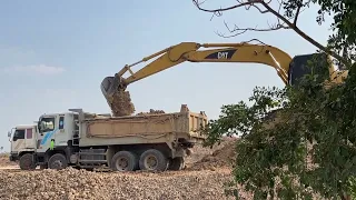 Part10Excavator CAT SUMITOMO SH210loading dirt Dump truck5T 25T