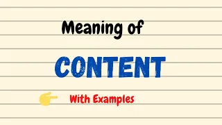 Meaning of Content |Pronunciation | English Vocabulary Words | Urdu/Hindi
