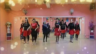 Wine Dream Line Dance demo by Janet & LD Team