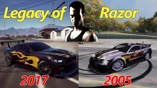 Evolution of Razor's Ford Mustang GT in Need for Speed 2020