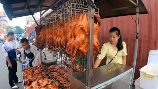 Best Phnom Penh Street Food, Tasty Grilled Chicken, Duck, Meats & More in Cambodia