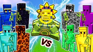 Barako Vs. Extra Golems in Minecraft