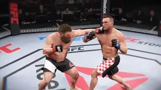 Roy Nelson vs. Mirko Cro Cop (EA sports UFC 2) - CPU vs. CPU - Crazy UFC 👊🤪