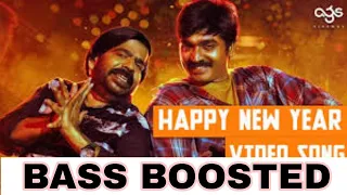 Happy New Year - | BASS BOOSTED SONG | Kavan | Hiphop Tamizha | K V Anand | Vijay Sethupathi Madonna