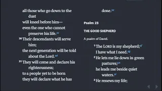 Psalms 1-2, 15, 22-24, 47, 68, Chronological Bible in a Year, Day 125