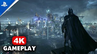 Batman Arkham Knight PS5 Free Roam Across Gotham City Gameplay (4K)