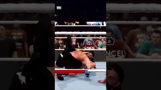 Sleep hold by Roman Reigns on Brock Lesnar WWE 2k22