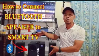 Paano econnect ang Bluetooth speaker sa smart tv,easy tagalog tutorial 2024