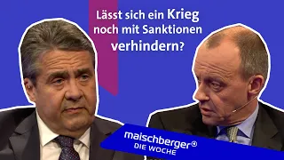 Will Putin die gesamte Ukraine besetzen? Sigmar Gabriel und Friedrich Merz | maischberger. die woche