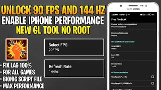 Enable iPhone Like Performance | Unlock 90Fps and 144Hz Refresh Rate For All Games No Root