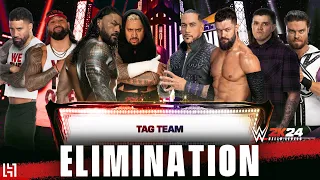 WWE 2K24 Tag Team ELIMINATION Match - The Bloodline vs The Judgement Day - PS5 Gameplay