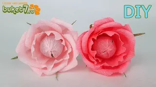 ROSES FROM CREP PAPER WITH CANDY