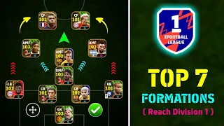 Top 7 Best Custom Formations To Reach Division 1 In eFootball 2024 Mobile