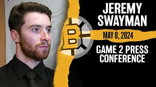 Jeremy Swayman Says Bruins Are "Never Gonna Back Down" After Game 2 Loss To Panthers