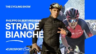 Philippe Gilbert profiles iconic roads of Strade Bianche 🇮🇹🚴‍♂️