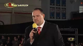 DJ Hyde addresses the CZW fans | CZWstudios.com | Cage of Death 19