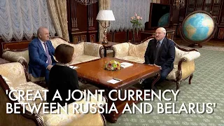 Lukashenko meets head of Russia’s Central Bank Nabiullina, talking the process of a joint currency