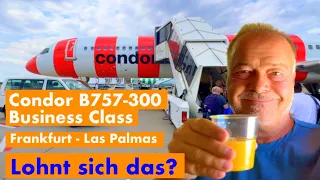 FLUG | Condor: Business Class auf Mittelstrecke - Lohnt sich das? | Boeing 757-300