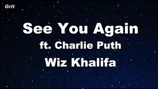 See You Again ft. Charlie Puth - Wiz Khalifa  Karaoke 【With Guide Melody】 Instrumental