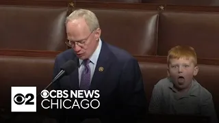 Kindergartener speaks after upstaging dad on Capitol Hill