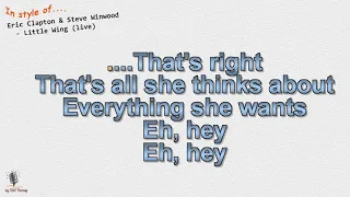 Eric Clapton & Steve Winwood - Little Wing (live) -Instrumental and Karaoke