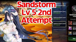 EPIC SEVEN SAND DESERT Lv5 2ND ATTEMPT - OVERLORD COLLAB