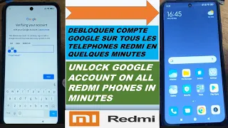 Débloquer le compte Google/FRP sur un téléphone REDMI XIAOMI gratuit