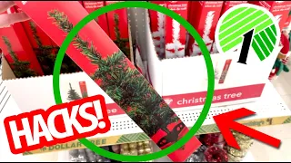 Grab $1 Mini-Trees From the Dollar Store for these UNBELIEVABLE HACKS!🎄CHEAP Christmas Decorations!