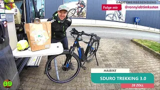 HAIBIKE, vor der ersten Fahrt. SDURO TREKKING 3.028 ZOLL,SHIMANO DEORE, 10-GANG,check, prüfen #E003