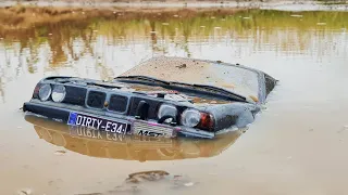 Found BMW E34 M5! ... Pulled out with a URAL 6X6 ... RC OFFroad