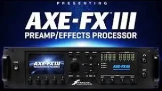 4 cable method with the Axe FX III